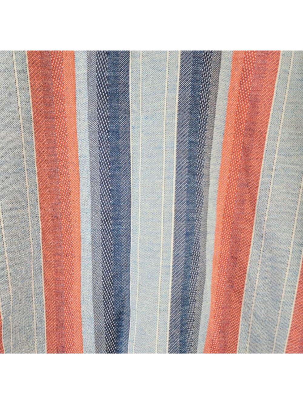 Vintage 70s Stripe Shirt Jacket Women Medium Pink Blue Collar Button Lightweight - Picture 14 of 16